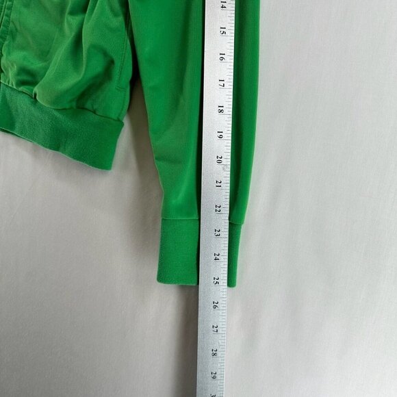 T'oui Jacket Womens Size L BRAZIL Striped Track Full Zip Long Sleeve Green - Picture 11 of 12